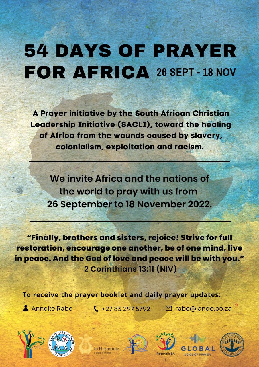 54 DAYS OF PRAYER FOR AFRICA The Evangelical Alliance of South Africa